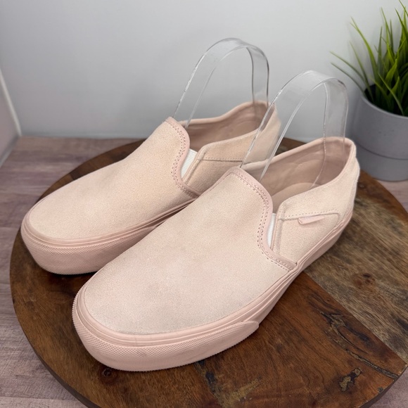 Vans Slip-On Platform Sneaker - Pink Suede - Picture 5 of 8